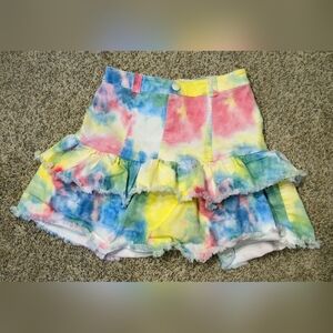 l'atiste by Amy Tie Dye Denim Womens Skirt Size Medium